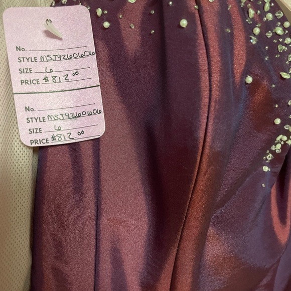 NEW! NWT Maggie Sottero Capri fuchsia size 6 wedding gown - Picture 13 of 15